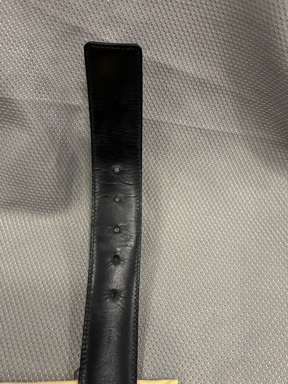 Louis Vuitton Damier Graphite LV Initiales Belt Size 38 Black Gray preowned - Picture 8 of 16